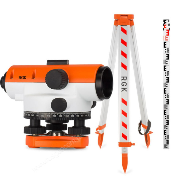 Комплект оптический нивелир RGK C-20 + штатив S6-N + рейка AMO S4 купить по низкой цене | МАКСПРОФИТ