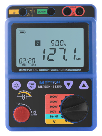 Измеритель сопротивления изоляции (мегаомметр) МЕГЕОН 13250 купить по низкой цене | МАКСПРОФИТ