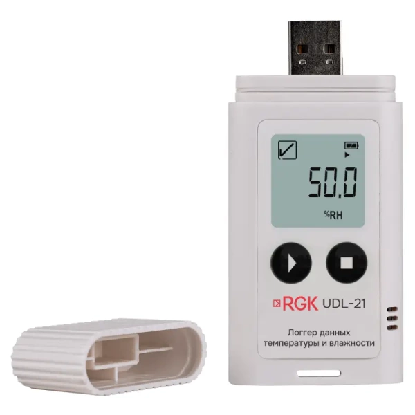Логгер данных температуры и влажности RGK UDL-21 с поверкой купить по низкой цене | МАКСПРОФИТ